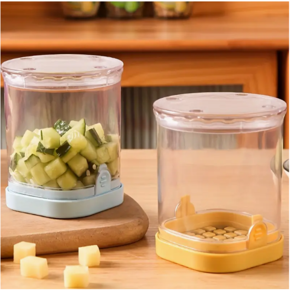 Çok Fonksiyonlu Sebze Doğrayıcı ve Dilimleyici – Paslanmaz Çelik, Saklama Hazneli, Manuel Mutfak Rende & Kesici