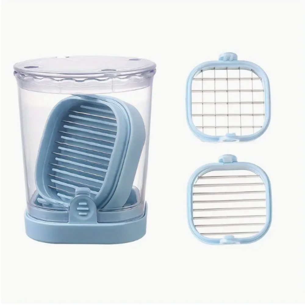 Çok Fonksiyonlu Sebze Doğrayıcı ve Dilimleyici – Paslanmaz Çelik, Saklama Hazneli, Manuel Mutfak Rende & Kesici