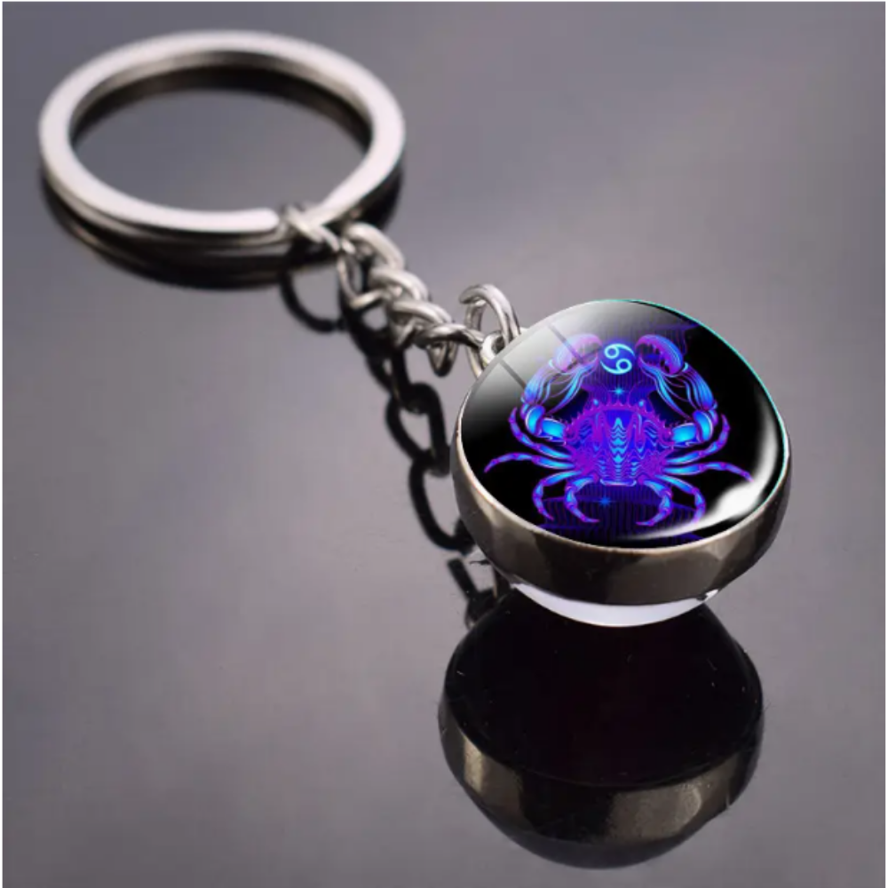 12 Takımyıldız Glow Anahtarlık,Burc Sembollü Anahtarlıklar