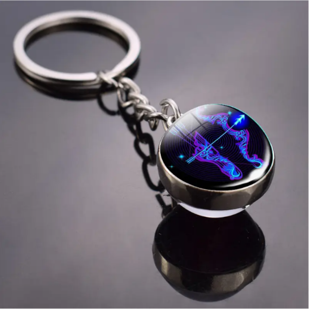 12 Takımyıldız Glow Anahtarlık,Burc Sembollü Anahtarlıklar