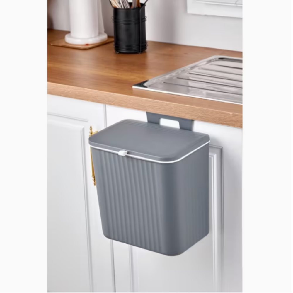 Dolap Kapağına Asılan 15L Mutfak Çöp Kovası,Tezgah Üstü Dağınıklığa Pratik Çözüm
