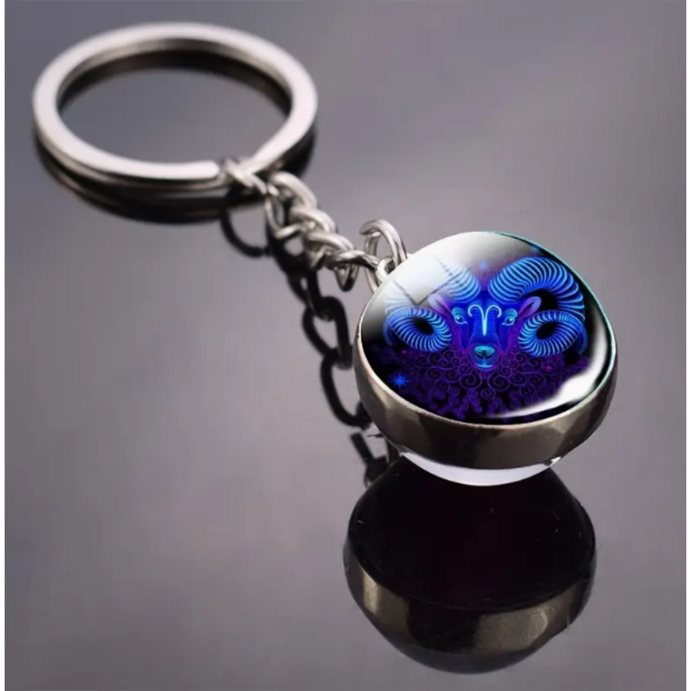 12 Takımyıldız Glow Anahtarlık,Burc Sembollü Anahtarlıklar