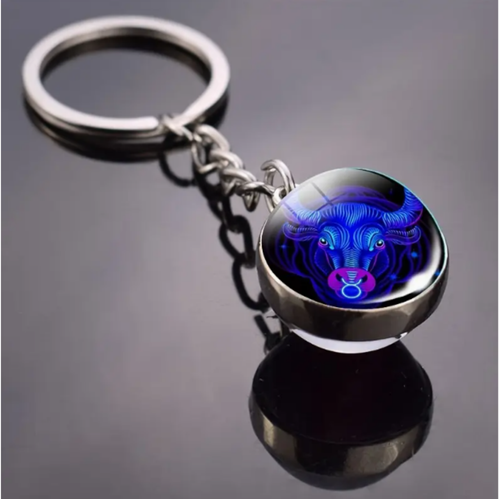 12 Takımyıldız Glow Anahtarlık,Burc Sembollü Anahtarlıklar