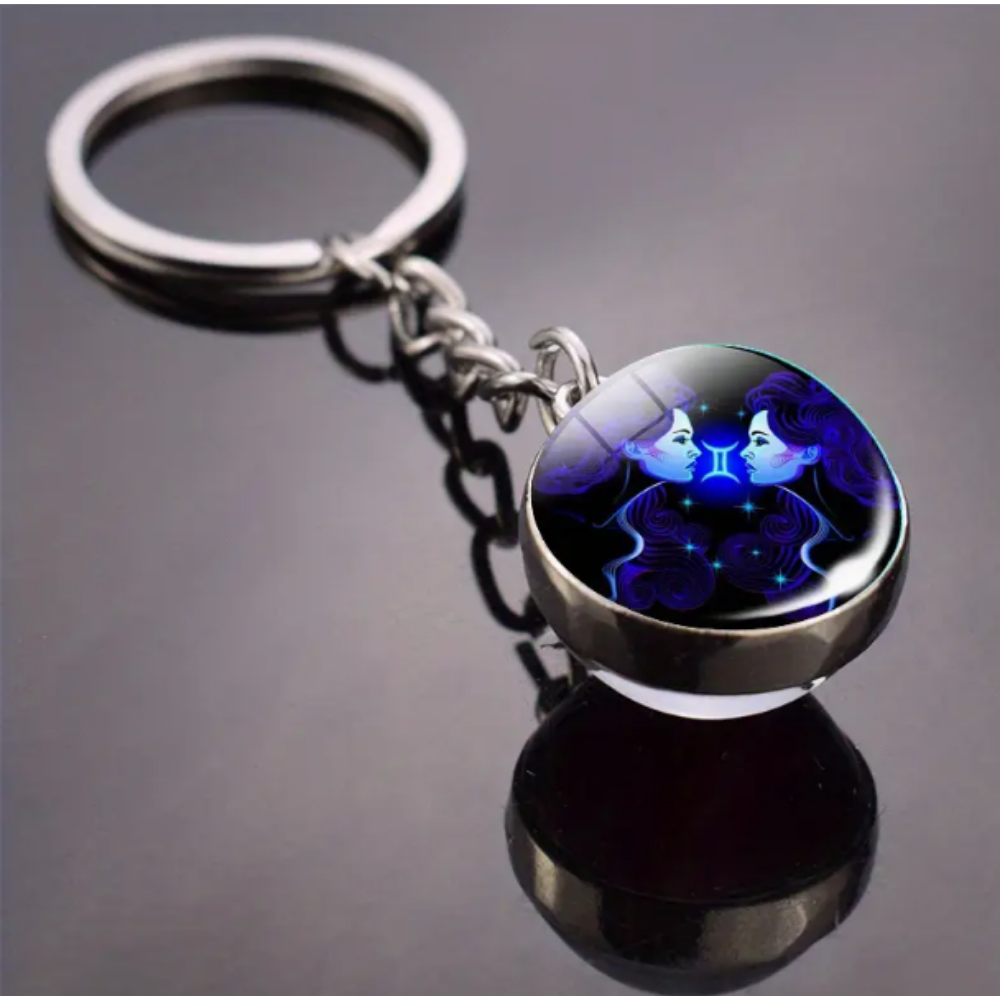 12 Takımyıldız Glow Anahtarlık,Burc Sembollü Anahtarlıklar