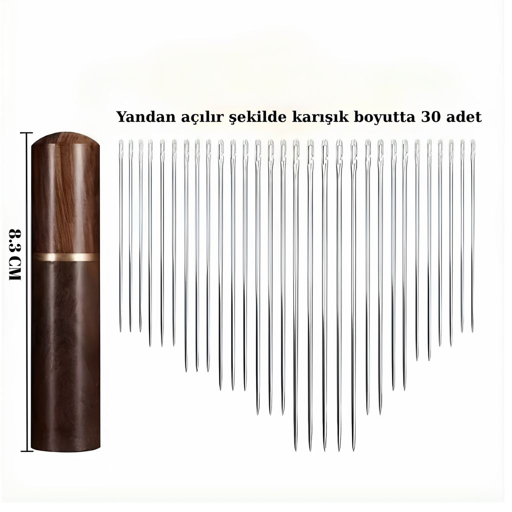 Gözlüksüz Dikiş İğnesi, Kendinden İplik Geçişli Set, İğne İplik Seti