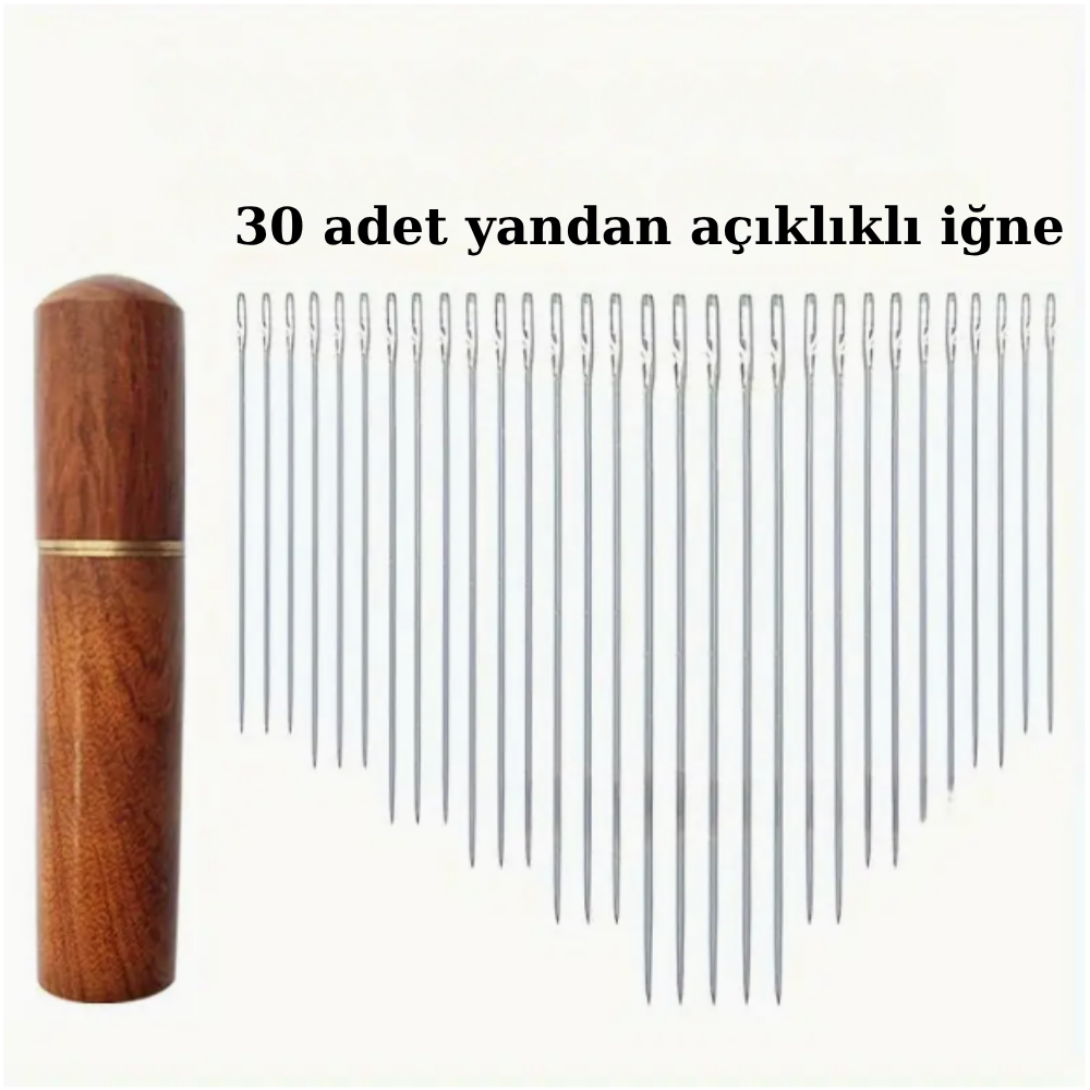 Gözlüksüz Dikiş İğnesi, Kendinden İplik Geçişli Set, İğne İplik Seti